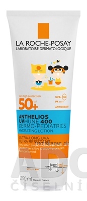 LA ROCHE-POSAY ANTHELIOS DP LOTION SPF50+ hydratačné mlieko pre deti 250 ml