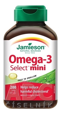 JAMIESON OMEGA-3 SELECT MINI cps 1x200 ks