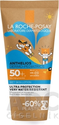 LA ROCHE-POSAY ANTHELIOS DP WET SKIN LOTION SPF50+ mlieko pre deti na vlhkú pokožku 200 ml