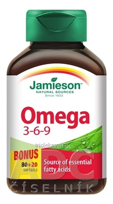 JAMIESON OMEGA 3-6-9 cps 80+20 zadarmo (100 ks)