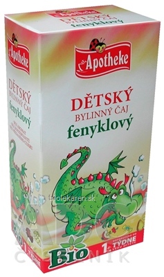 APOTHEKE BIO DETSKÝ BYLINNÝ ČAJ FENIKLOVÝ vrecúška 20 x 1,5 g