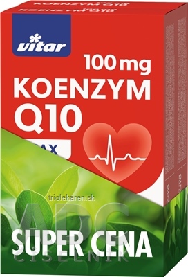 VITAR KOENZYM Q10 MAX 100 mg DUOPACK kapsuly 2 x 60 ks 1 set