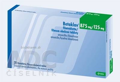 Betaklav 875 mg/125 mg filmom obalené tablety 20 ks