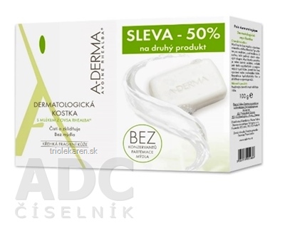 A-DERMA PAIN DERMATOLOGIQUE D’AVOINE RHEALBA DUO dermatologická umývacia kocka 2 x 100 g