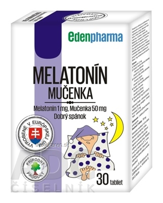 EDENPharma MELATONÍN 1 mg MUČENKA tablety 30 ks