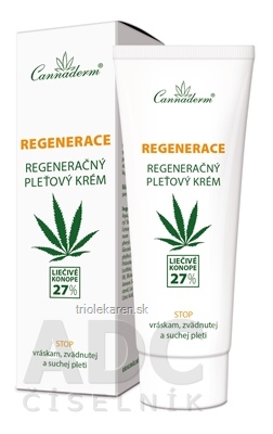 Cannaderm REGENERACE regeneračný krém na suchú pokožku 1x75 g