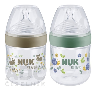 NUK for Nature Fľaša dojčenská 150 ml silikónový náustok veľkosť S rôzne farby 1 ks