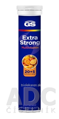 GS Extra Strong Multivitamin tbl eff príchuť pomaranč 20+5 (25 ks)