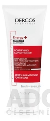 VICHY DERCOS ENERGY+ FORTIFYING CONDITIONER kondicionér proti vypadávaniu vlasov 200 ml