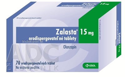 Zalasta 15 mg orodispergovateľné tablety Orodispergovateľné tablety 70 ks