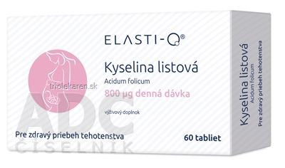 Elasti-Q KYSELINA LISTOVÁ 800 µg tbl 1x60 ks