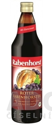 Rabenhorst Červené hrozno šťava 1x750 ml