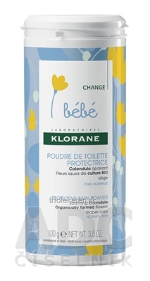 KLORANE BEBE POUDRE DE TOILETTE PROTECTRICE (inovácia 2018) ochranný detský púder 1x100 g