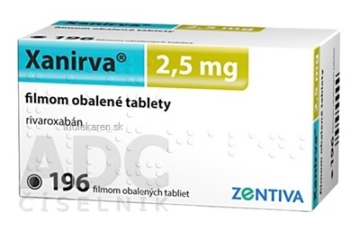 Xanirva 2,5 mg tablety 196 ks