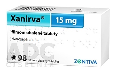 Xanirva 15 mg tablety 98 ks