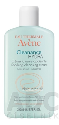 AVENE CLEANANCE HYDRA (CREME LAVANTE APAISANTE) (inov. 2018) upokojujúci umývací krém bez