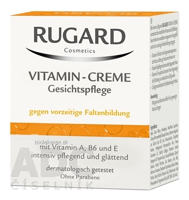 RUGARD VITAMÍNOVÝ KRÉM pleťový krém proti predčasným vráskam 100 ml