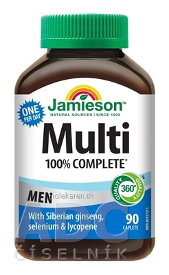 JAMIESON MULTI COMPLETE PRE MUŽOV tablety komplex vitamínov a minerálov 90 ks