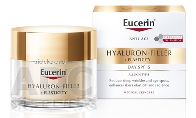 Eucerin HYALURON-FILLER+ELASTICITY denný krém SPF 15, anti-age, 1x50 ml