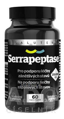 Serrapeptase 250 000 I.U. SALUTEM cps (pre zvieratá) 1x60 ks