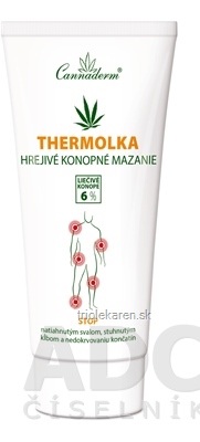 Cannaderm THERMOLKA hrejivé konopné mazanie 1x200 ml