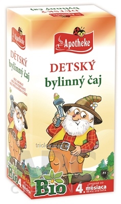 APOTHEKE BIO DETSKÝ BYLINNÝ ČAJ vrecúška 20 x 1,5 g