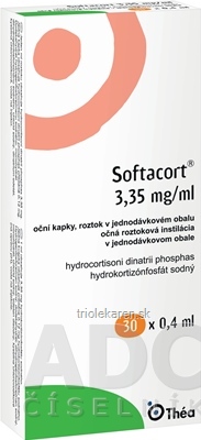 SOFTACORT Očná roztoková instilácia 30 x 0,4 ml