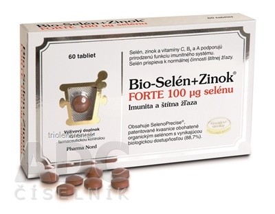 Bio-SELEN+ZINOK FORTE 100 µg selénu tbl 1x60 ks