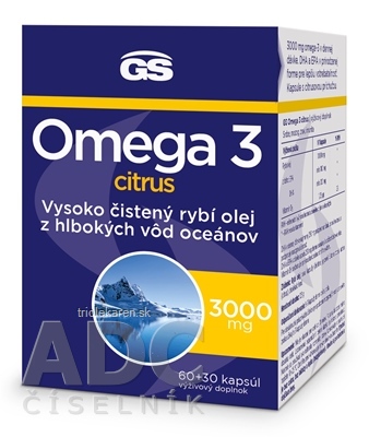 GS Omega 3 citrus cps (inov.2023) 60+30 (90 ks)