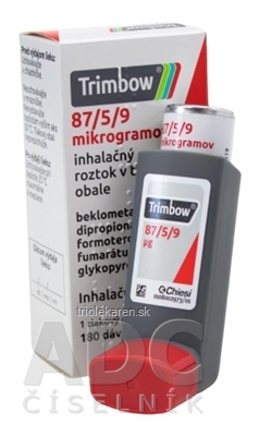 Trimbow 87/5/9 mikrogramov sol inh (inh.Al) 1x180 dávok