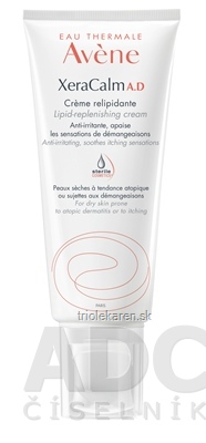 AVENE XeraCalm A.D Relipidačný krém (inovácia) veľmi suchá koža (sterile cos.) 1x200 ml