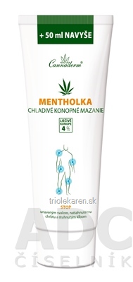 Cannaderm MENTHOLKA  chladivé konopné mazanie 250 ml