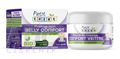 Petit CHENE Massage balm BELLY COMFORT masážny balzam mäta zázvor 40 ml