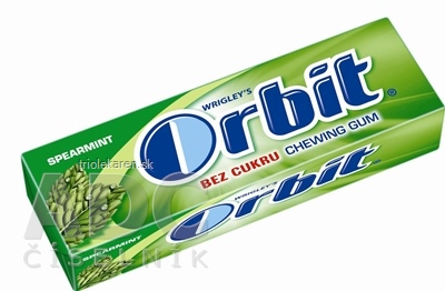 Orbit SPEARMINT dražé žuvačky 1x10 ks