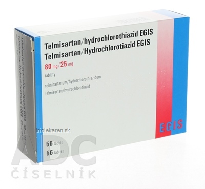 Telmisartan HCT EGIS 80 mg/25 mg tbl (blis.Al/Al) 1x56 ks