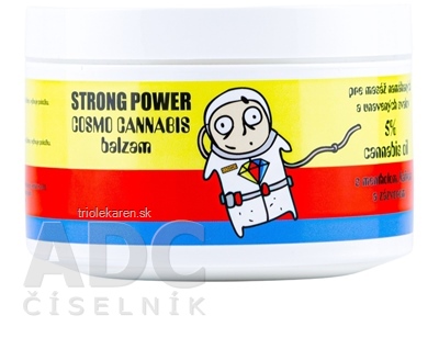 STRONG POWER COSMO CANNABIS balzam s mentolom gáfrom a zázvorom 250 ml