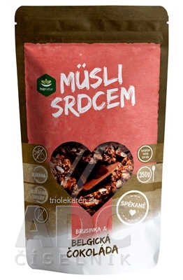 topnatur Müsli srdcom Belgická čokoláda & brusnice 1x350 g