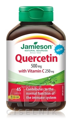 JAMIESON KVERCETÍN 500 MG S VITAMÍNOM C 250 MG tbl 1x45 ks