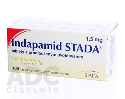 Indapamid STADA 1,5 mg tbl plg (blis.) 1x100 ks