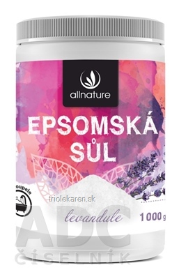 Allnature Epsomská soľ Levanduľa 1x1000 g