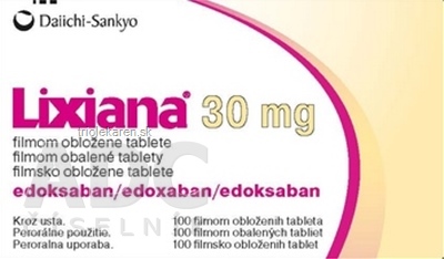 Lixiana 30 mg filmom obalené tablety tbl flm (blis.PVC/Al) 1x100 ks