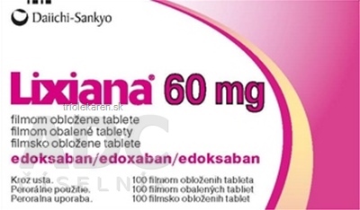 Lixiana 60 mg filmom obalené tablety tbl flm (blis.PVC/Al) 1x100 ks