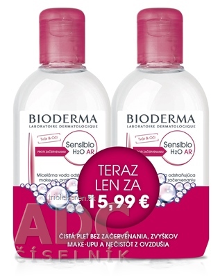 BIODERMA Sensibio H2O AR FESTIVAL micelárna pleťová voda na citlivú pleť 2 x 250 ml 1 set