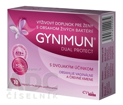 GYNIMUN DUAL PROTECT cps s riadeným uvoľňovaním 1x10 ks