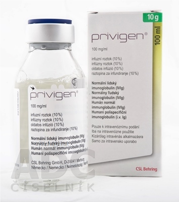 Privigen 100 mg/ml infúzny intravenózny roztok 100 ml