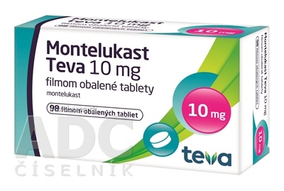 Montelukast Teva 10 mg filmom obalené tablety tbl flm (blister Al/Al) 1x98 ks