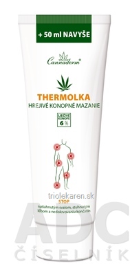 Cannaderm THERMOLKA - hrejivé konopné mazanie 250 ml