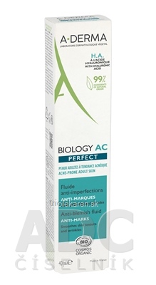 A-DERMA BIOLOGY AC PERFECT Fluid proti nedokonalostiam pleti, s HA 1x40 ml