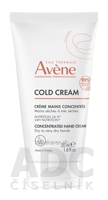 AVENE COLD CREAM Koncentrovaný krém na ruky veľmi súchá pokožka 50 ml