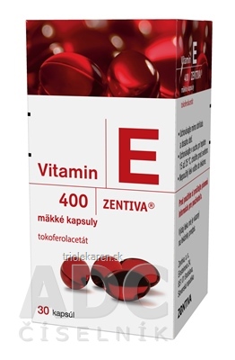 VITAMIN E 400-ZENTIVA cps mol 400 mg (fľ.skl.) 1x30 ks